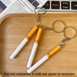 พวงกุญแจรูปบุหรี่แบบสั่งทำพิเศษ แรงบันดาลใจจากอนิเมะและมังงะ "Easy Revenge" รูปเลื่อยโซ่ - Product Image 3