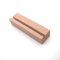 Support de table en bois de hêtre pour cartes, numéros de table, cartes postales, décorations et calendriers