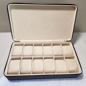 Étui de voyage portable pour montres, 5 emplacements, très vendu, adapté à toutes les tailles de montres, étui de transport multifonctionnel et étanche - Product Image 5