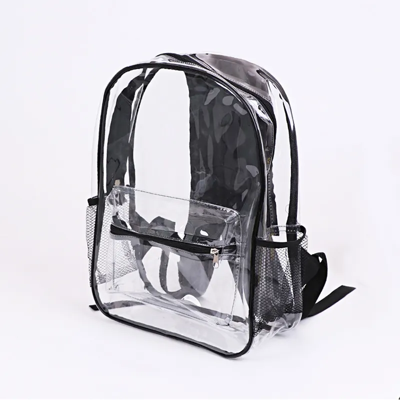 Wholesale Cheap Outdoor Travel Transparent Pvc Backpack Kids Student Clear School Backpack Women's Backpacks School Bag