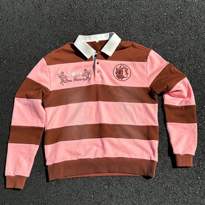T-shirt en coton French Terry personnalisé, polo de rugby, t-shirt avec logo brodé, chemise à manches longues rayée, polos pour hommes - Product Image 4