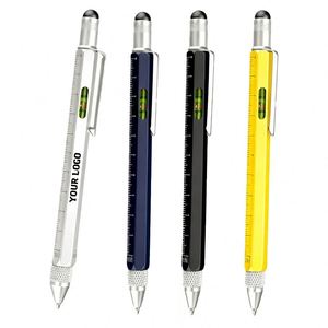 YS60 Customizable Logo Metal Ballpoint Pen with Cm/inch Scale and <b>Water</b> <b>Level</b> Function Promotion Gift Custom Engineering Pen - Product Image 1