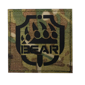 Taglio Laser colori riflettenti <span class=keywords><strong>Black</strong></span> IR Animal tattico USEC aquila e zampa di orso Patch cucito-on Bag Hat giacche abiti - Product Image 4