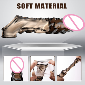 Dildos, Préservatifs, Agrandisseur, Retardateur d'éjaculation, Vibrateur à verrouillage, Vibration à temporisation, Articles pour adultes, Double vibration - Product Image 4