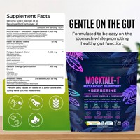 Mocktale Soutien Métabolique et Immunitaire, Mélange de Boissons en Sachet, Saveur Berbérine Citron Menthe, 30 Sachets, Sans Sucre, 25 Calories, Adulte