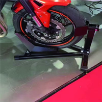 Support de réparation et de stationnement réglable pour roue avant de moto – Idéal pour l'entretien et le stockage