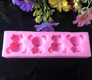 Offre Spéciale Mini <span class=keywords><strong>mickey</strong></span> en forme de <span class=keywords><strong>moule</strong></span> à gâteau en silicone pour la décoration - Product Image 5