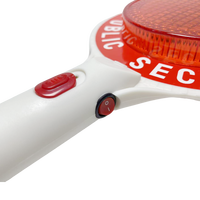 Chine ABS sécurité routière chaussée LED avertissement pagaie clignotant lumière portable STOP GO lampe de poche signalisation bâton panneau de signalisation