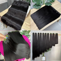 Paquete de Cabello Humano Virgen Birmano Crudo Sin Procesar de un Solo Donante Natural. Cabello Virgen Camboyano 100% con Cutícula Alineada Sin Procesar