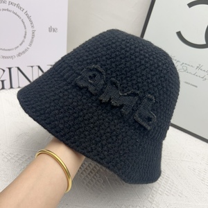 หมวกบักเก็ตถักไหมพรม สีขาวนวล ดำ กากี น้ำตาล เทา อุ่นสบาย ใส่ได้ทั้งชายหญิง หมวกชาวประมงสำหรับฤดูหนาว - Product Image 4