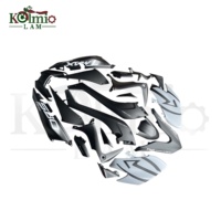 KOLMIO-LAM Kit de carénage complet en plastique pour moto Yamaha Tmax530 17-18 DX/SX Accessoires Carrosserie complète Noir