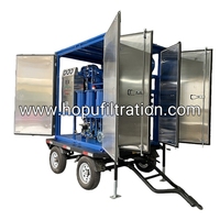 Nouvelle machine de régénération d'huile de transformateur triphasée 380V montée sur remorque mobile, unité de traitement d'huile diélectrique HOPU 8 gallons