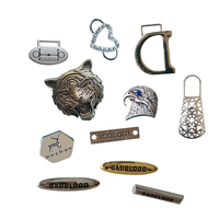 Étiquettes personnalisées en alliage de zinc pour bagages, vêtements, sacs, attaches de vêtements, formes sur mesure, fabrication OEM