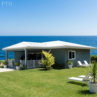 Villa Modulaire Préfabriquée de Luxe Moderne en Acier Léger à Assemblage Rapide, Certifiée ISO CE, Durée de Vie 70 Ans, Idéale pour le Bord de Mer