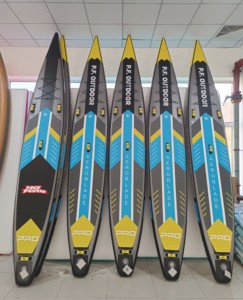 OEM Design Manufacture Standing up Racing Surfboard 14 Feet Double Layer Sup Race Inflatable Padel Board PF01/4 OEM Customized 1 - Product Image 1