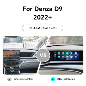 ZWNAV จอ 10.25 นิ้ว รองรับ Carplay สำหรับรถยนต์ Denza D 9 ปี <span class=keywords><strong>2022</strong></span>+ ระบบนำทาง GPS สำหรับรถยนต์นั่งส่วนบุคคล เครื่องเล่นมัลติมีเดีย วิดีโอ จอแสดงผลความบันเทิงสำหรับผู้โดยสาร - Product Image 5