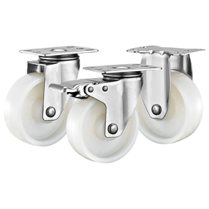 75Mm 100Mm 125Mm Middelzware Roestvrijstalen Nylon Wielen Industriële <span class=keywords><strong>Trolley</strong></span> Wielen - Product Image 1