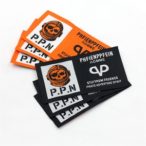 Hot bán OEM biểu tượng tùy chỉnh vải tag nhãn cho quần áo khâu thân thiện với môi T-Shirt trở lại cổ nhãn cho quần áo - Product Image 3