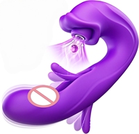 Vibromasseur G-Spot vibrant avec 7 modes de succion et de vibration pour stimulation clitoridienne, des mamelons et anale, contrôle par application pour couples