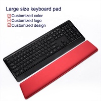 Reposamuñecas para teclado, reposamuñecas de ratón negro, teclado ergonómico, reposamuñecas, almohadilla de soporte, Gel de refrigeración para aliviar el dolor para ordenador portátil
