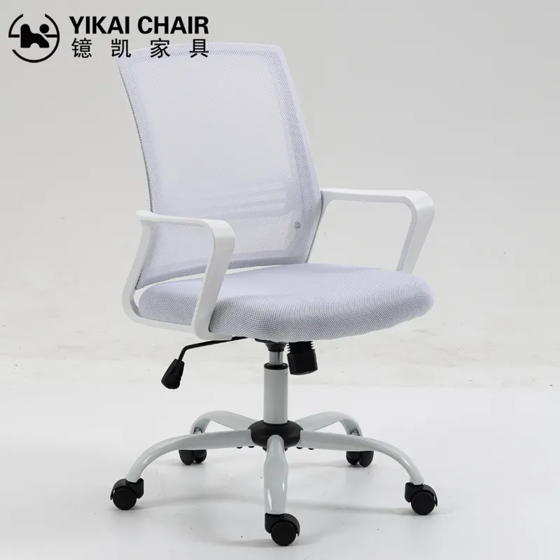 Ergonomic Design Home Office Chair Mesh Office Swivel Chair White For Children