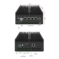 Yeni Katı Gövdeli Endüstriyel Bilgisayar 13. Nesil I7 13620H I5 13420H 10G/1G SFP 4*2.5G LAN 2*DDR5 NVMe 5G SIM Fanlı Mini PC