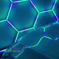 Éclairage intérieur intelligent à haut lumen, lampe à tube en aluminium de bonne qualité, lumière hexagonale RGB 12V, LED pour salle de sport