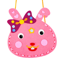 Nouveaux kits de bricolage créatifs pour enfants, sacs en feutre à coudre pour jouets d'enfants, sacs de dessin animé DIY animaux