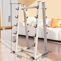 WENDY - Soporte de Metal para Barra de Pesas, para Gimnasio Comercial o Casa, Almacenamiento de Equipos de Fitness, Banco Personalizable, Color a Elección, Planificación de Espacio 3D Gratuita