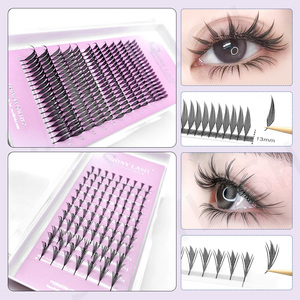 Extensions de cils de flèche comique de pointes d'anime imprimées au Laser personnalisées 8mm-15mm pointes préfabriquées tour de cils DD CC BC CD Curls - Product Image 5