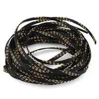 Funda de cable trenzado PET de 10M, Protector de cable expandible de 4-25mm para revestimiento aislante de alta densidad