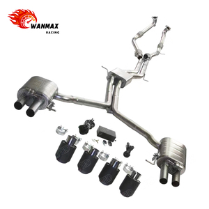 Tubo de <span class=keywords><strong>Escape</strong></span> de acero inoxidable, sistema de <span class=keywords><strong>escape</strong></span> Valvetronic Catback para <span class=keywords><strong>AUDI</strong></span> <span class=keywords><strong>S5</strong></span> B8 3,0, tubo delantero con Catback - Product Image 2