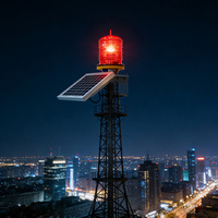 Luz de Advertencia Solar de Alta Luminosidad para Obstrucciones Aéreas, Baliza de Advertencia para Torres/Puentes
