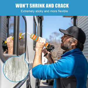 ग्लास के लिए निर्माता उच्च गुणवत्ता सिनोलिंक आरटीवी क्लियर वेदरप्रूफ सामान्य प्रयोजन सफेद निर्माण सिलिकॉन सीलेंट - Product Image 5