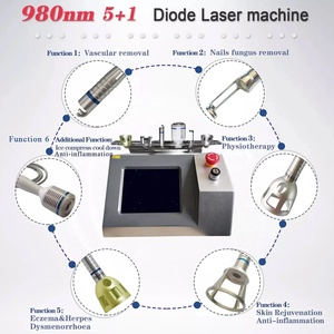 Máquina Láser de Diodo Portátil Multifuncional 5 en 1 de 980nm para Tratamiento de Hongos en las Uñas y Eliminación de Arañas Vasculares - Product Image 1