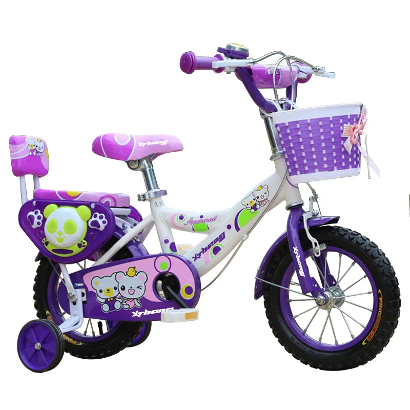 XThang子供用自転車工場卸売格安価格紫ベビーサイクル12 14 16 18インチ子供用自転車2-7歳の女の子