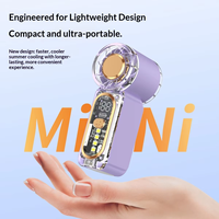 Ventilateur électrique portable mini X699 moderne, rechargeable par USB, en plastique léger, pour enfants, extérieur, voiture