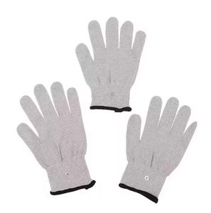 Sarung tangan pijat konduktif serat perak terlaris sarung tangan pijat energi instrumen terapi akupunktur elektroda - Product Image 6