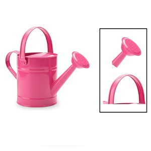 Arrosoir en tôle galvanisée avec un design luxueux de couleur rose, décoration, arrosoir en fer pour accessoires et outils de jardin - Product Image 4