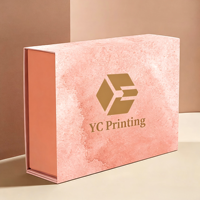 Emballage cosmétique magnétique en carton rigide de luxe, grande boîte cadeau en papier avec logo personnalisé