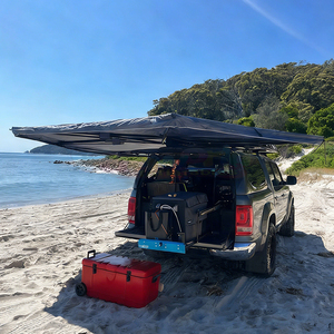 Auvent latéral de voiture 270° en aluminium, protection solaire, tente de toit de voiture, auvent annexe 270°, tente pour 3-4 personnes, personnalisable, imperméable - Product Image 6