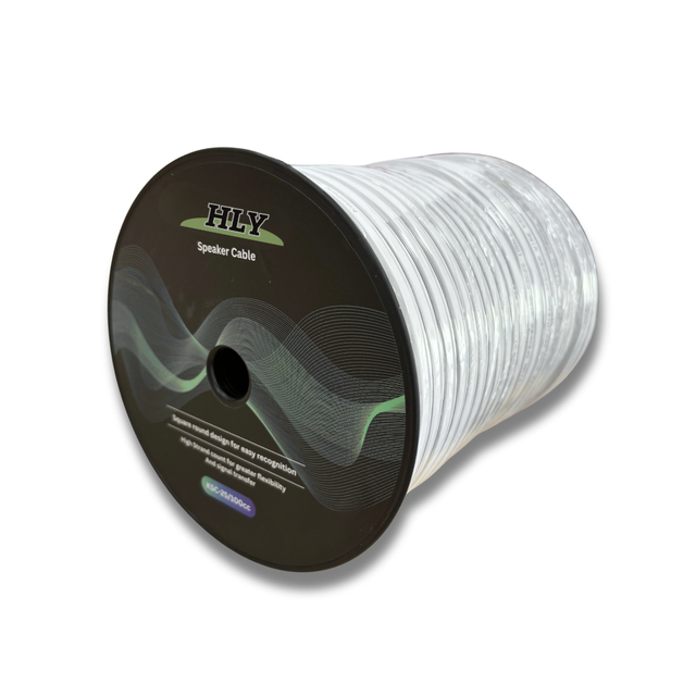 2 Core Audio Speaker Cable 14 Gauge Pure Copper Bulk 250FT Roll PVC Jacket for Home Theater