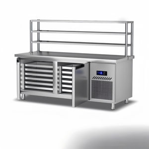 Congelador de Aço Inoxidável de Dupla Temperatura com Resfriamento a Ar e Controle Digital de Temperatura para Cozinhas Comerciais - Product Image 2
