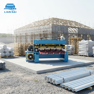 Lian Nai Hochgeschwindigkeits-Farbige Stahldachziegel-Rollformmaschine Glasierte Dachziegel-Herstellungsmaschine - Product Image 1