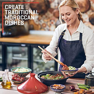 Pot de <span class=keywords><strong>Tajine</strong></span> Tagine marocain <span class=keywords><strong>en</strong></span> <span class=keywords><strong>fonte</strong></span> <span class=keywords><strong>émaillée</strong></span> de bonheur pour la cuisine - Product Image 3