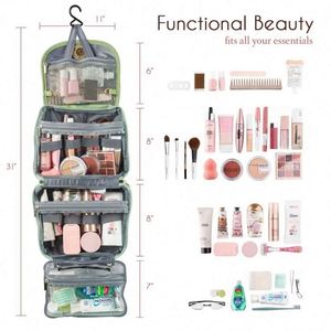 Free Sample Waterproof Cosmetic <b>Bag</b> <b>Women</b> Portable 360 Degree Rotatable Makeup Travel <b>Wash</b> Storage Kit <b>Bag</b> <b>Hanging</b> Toiletry <b>Bag</b> - Product Image 5