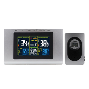 Desk <strong>Temperature</strong> Indoor Outdoor Electronic Forecast <strong>Lcd</strong> Digital Color <strong>Display</strong> Wireless Weather Station With Clock - Product Image 1