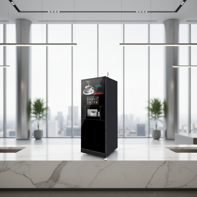 Commercial Automatic Coffee Vending Machine with Kiosk SDK Enabled Cloud-Based Management & Wi-Fi