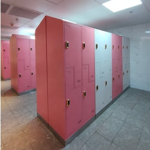 Armadietto Metallico a 2 Ante a Forma di L/Z con Lucchetto, Armadietto per Vestiti in Acciaio, Armadietto per Palestra con Codice per <span class=keywords><strong>Spogliatoio</strong></span> Spa - Product Image 6