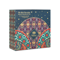 Boîte-cadeau calendrier de l'avent à double porte personnalisée en gros, 24 jours, boîte vide pour le thé, bon prix, emballage en papier